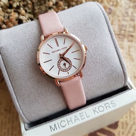 đồng hồ michael kors nữ màu hồng|michael kors mk.